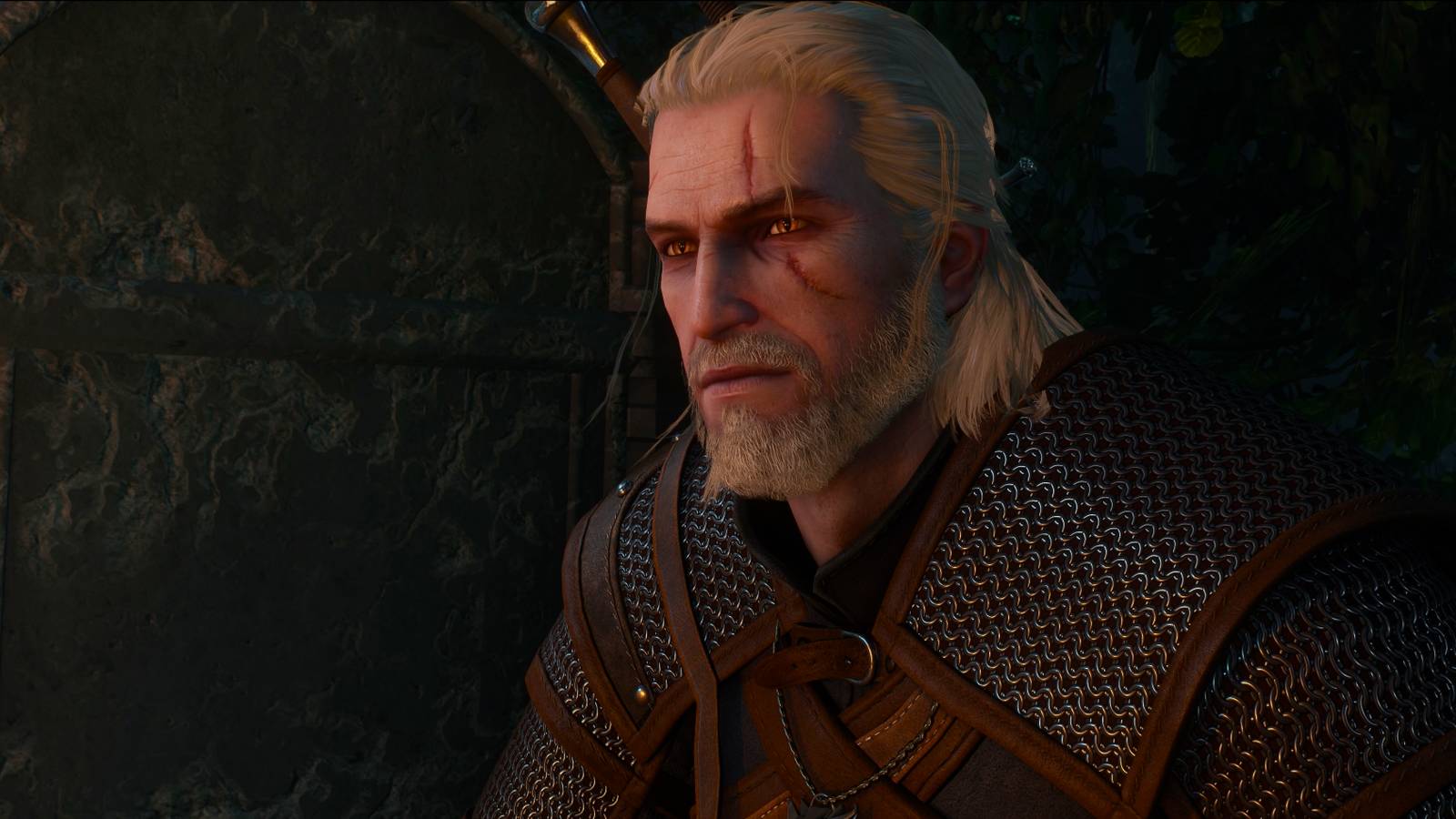 geralt witcher 3 remastered - Geralt of Rivia with neutral expression