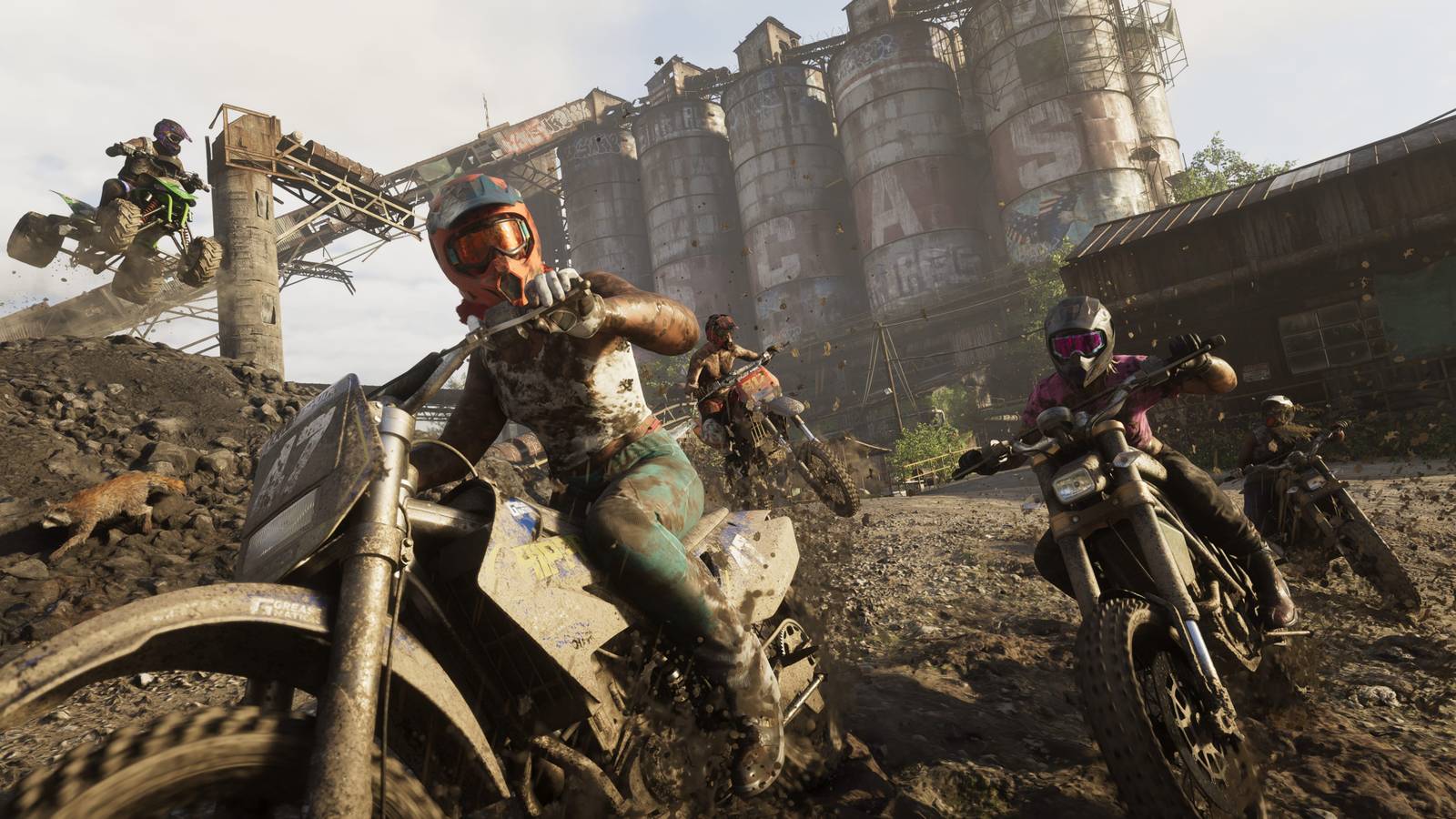 Characters ride motorcycles in Grand Theft Auto 6.