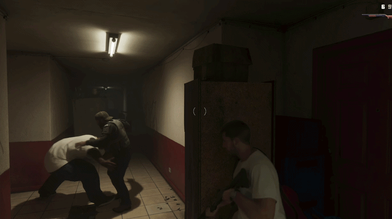 Two men burst into a wall in Grand Theft Auto 6.