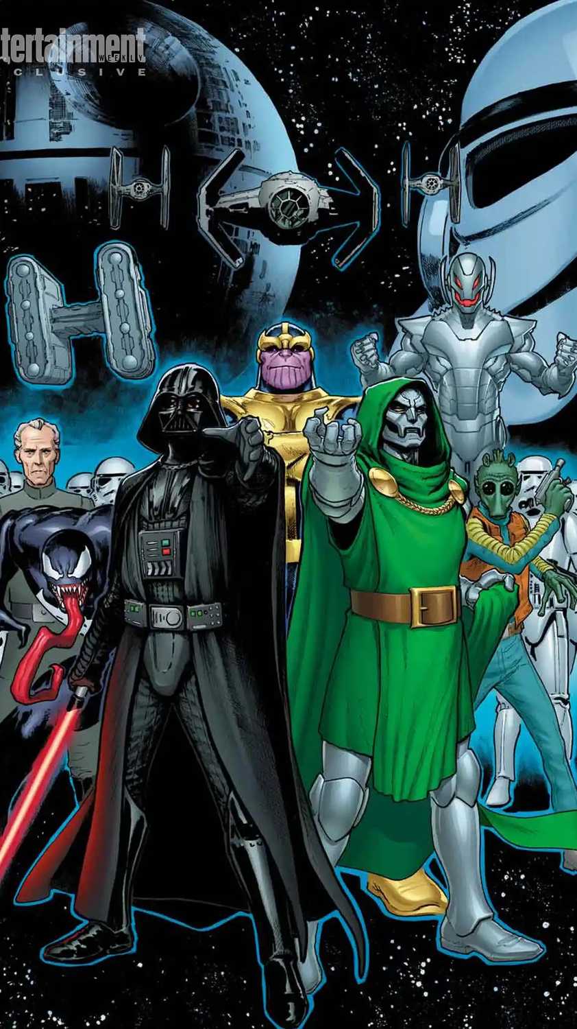 Hope Assembles Cover featuring Darth Vader and Doctor Doom.