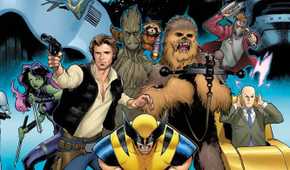 Hope Assembles cover featuring Han Solo and Wolverine.