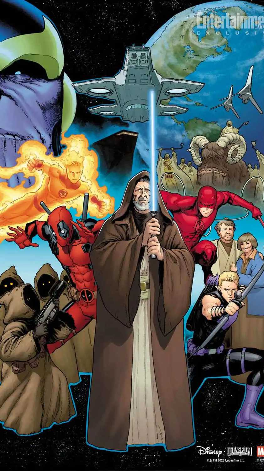 Hope Assembles cover featuring Obi-Wan Kenobi and Deadpool.