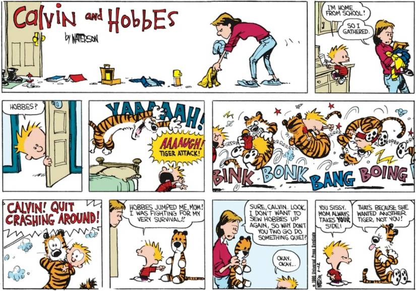Calvin and Hobbes Pounce