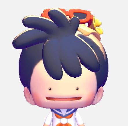 A Ditto with Trace's hairstyle in Pokopia