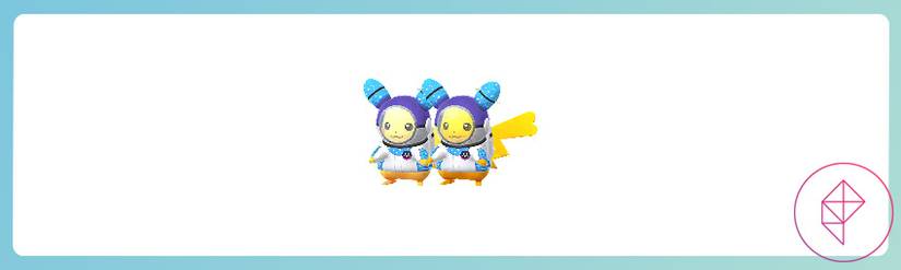 Both shiny and regular Pikachu in the Cosmog spacesuit in Pokémon Go.
