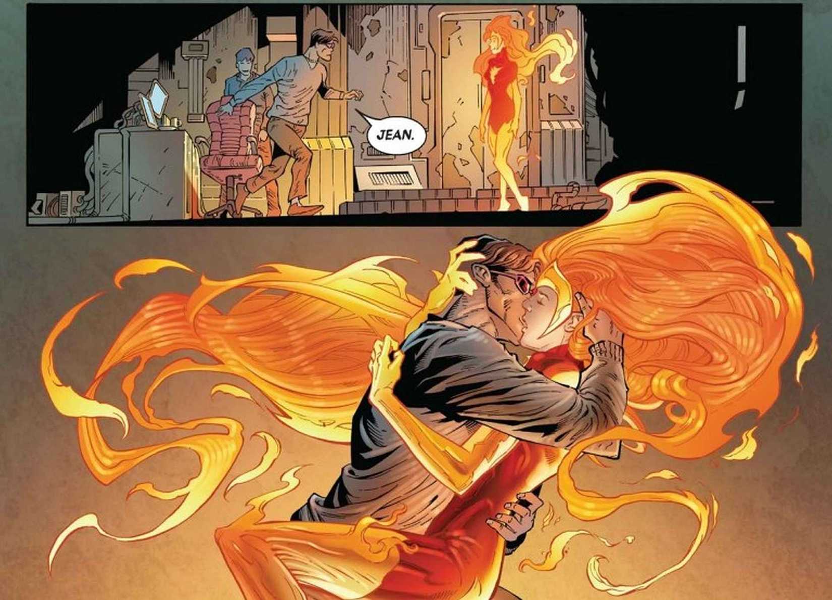 Scott and Jean kiss, Jean Grey #1