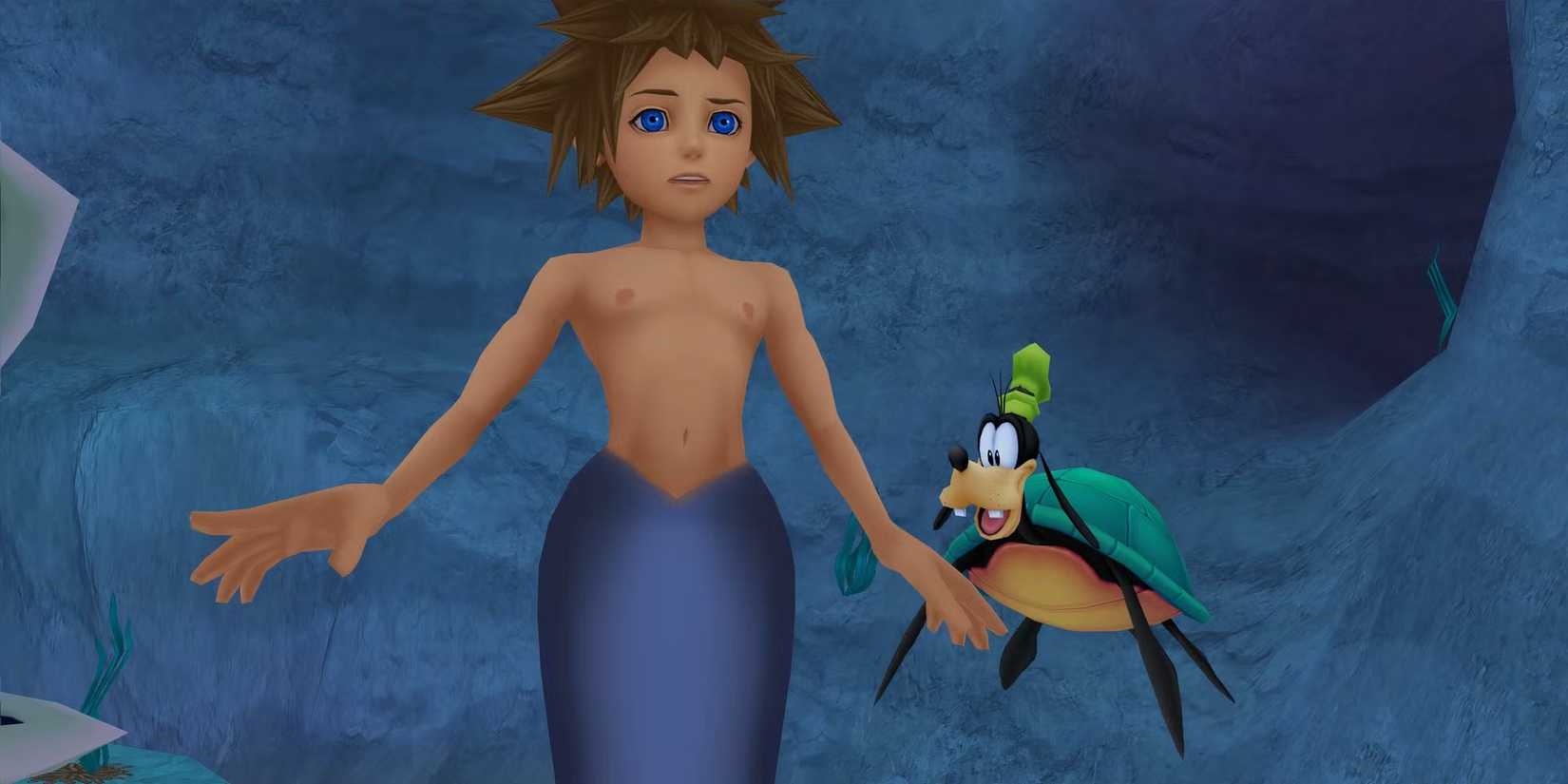 kh sora little mermaid