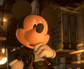Mickey Mouse ponders in Kingdom Hearts 4's D23 trailer