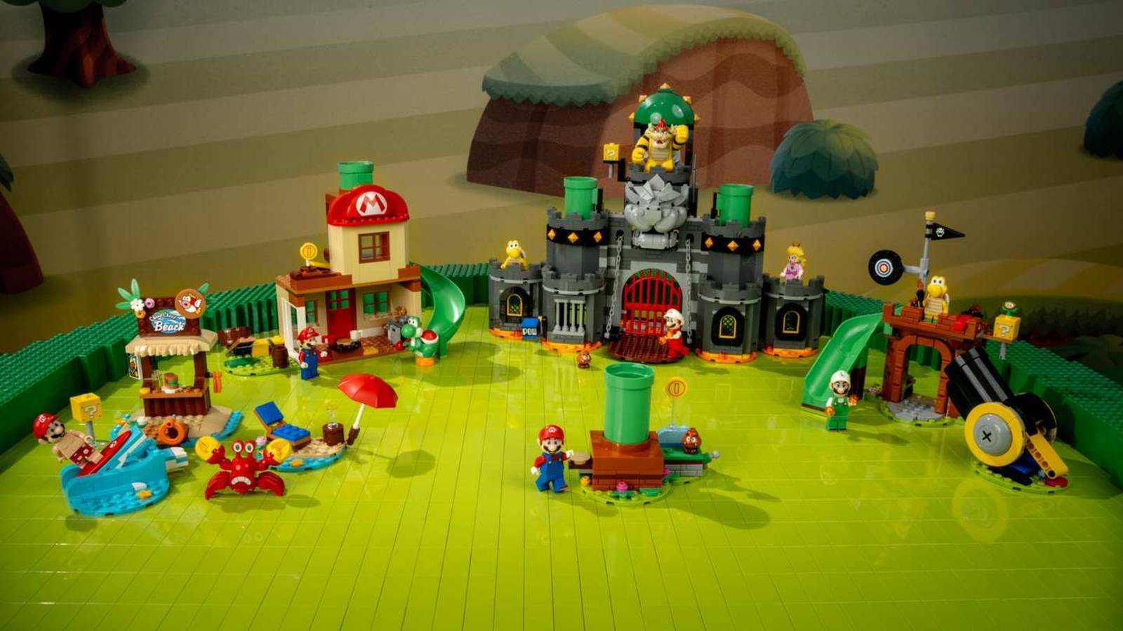 The full Super Mario minifigure line.