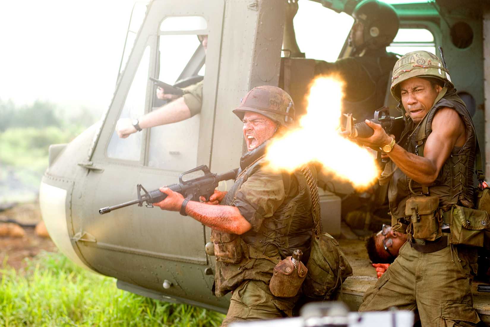tropic thunder action shot