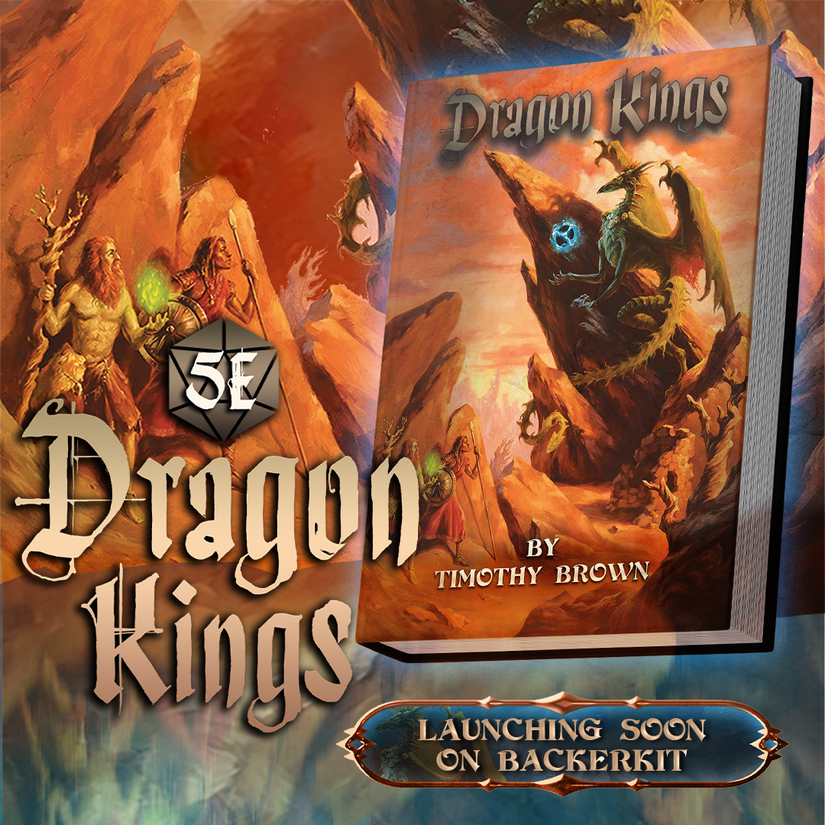 The cover of the Dragon Kings campaign setting book for D&D