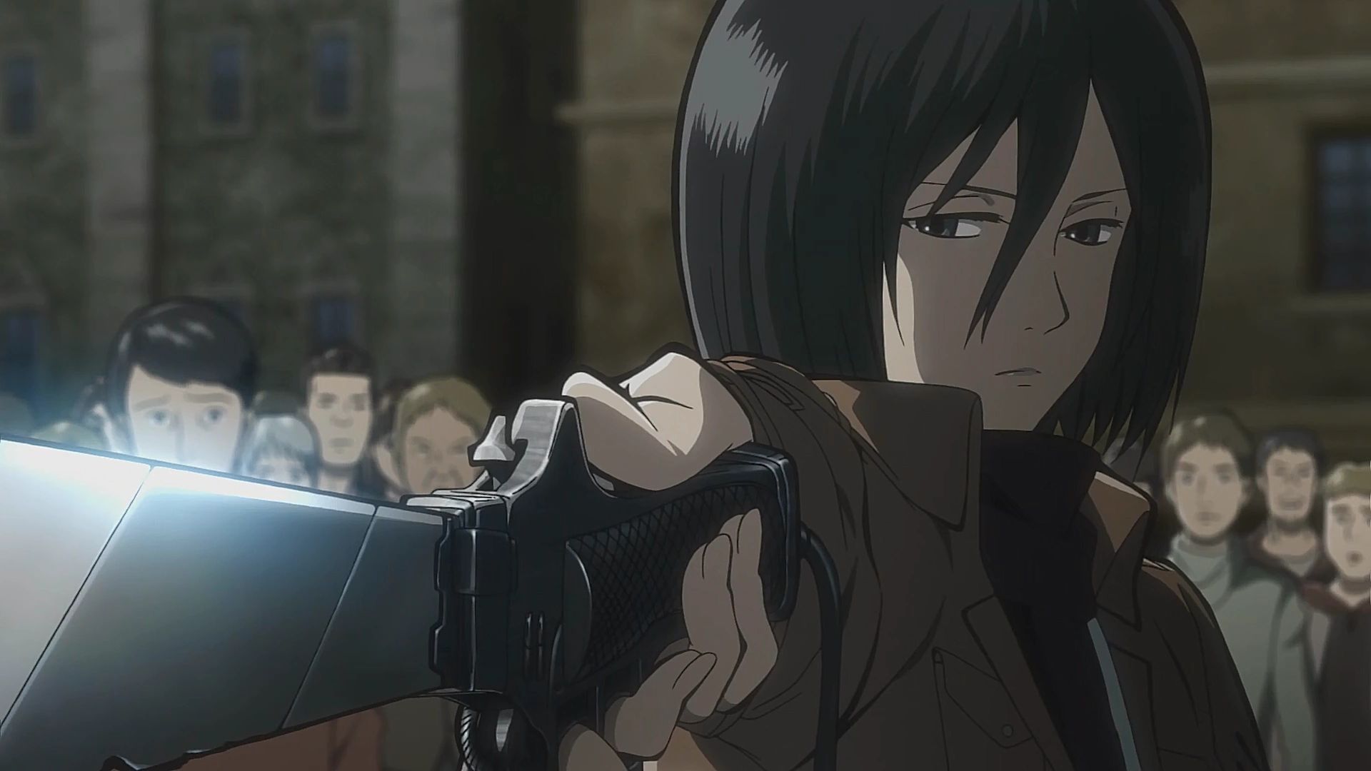 Mikasa_threatens_a_merchant