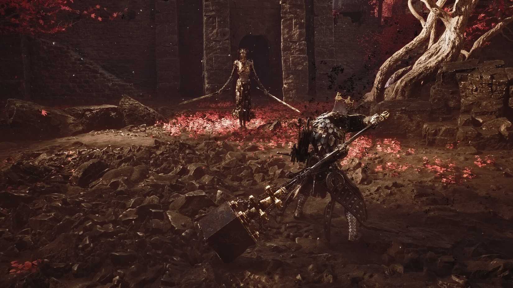 A character wields a hammer in Mortal Shell 2.