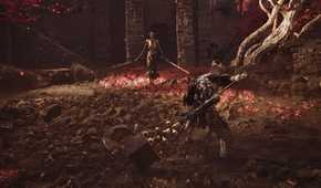 A character wields a hammer in Mortal Shell 2.
