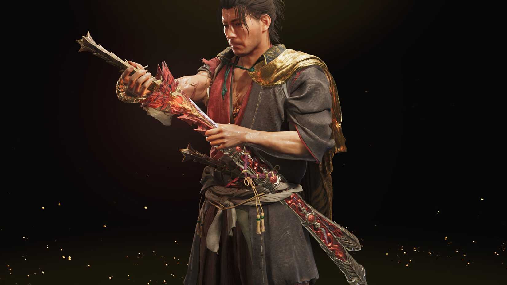 A Onimusha: Way of the Sword screenshot showing the Enryuu sword