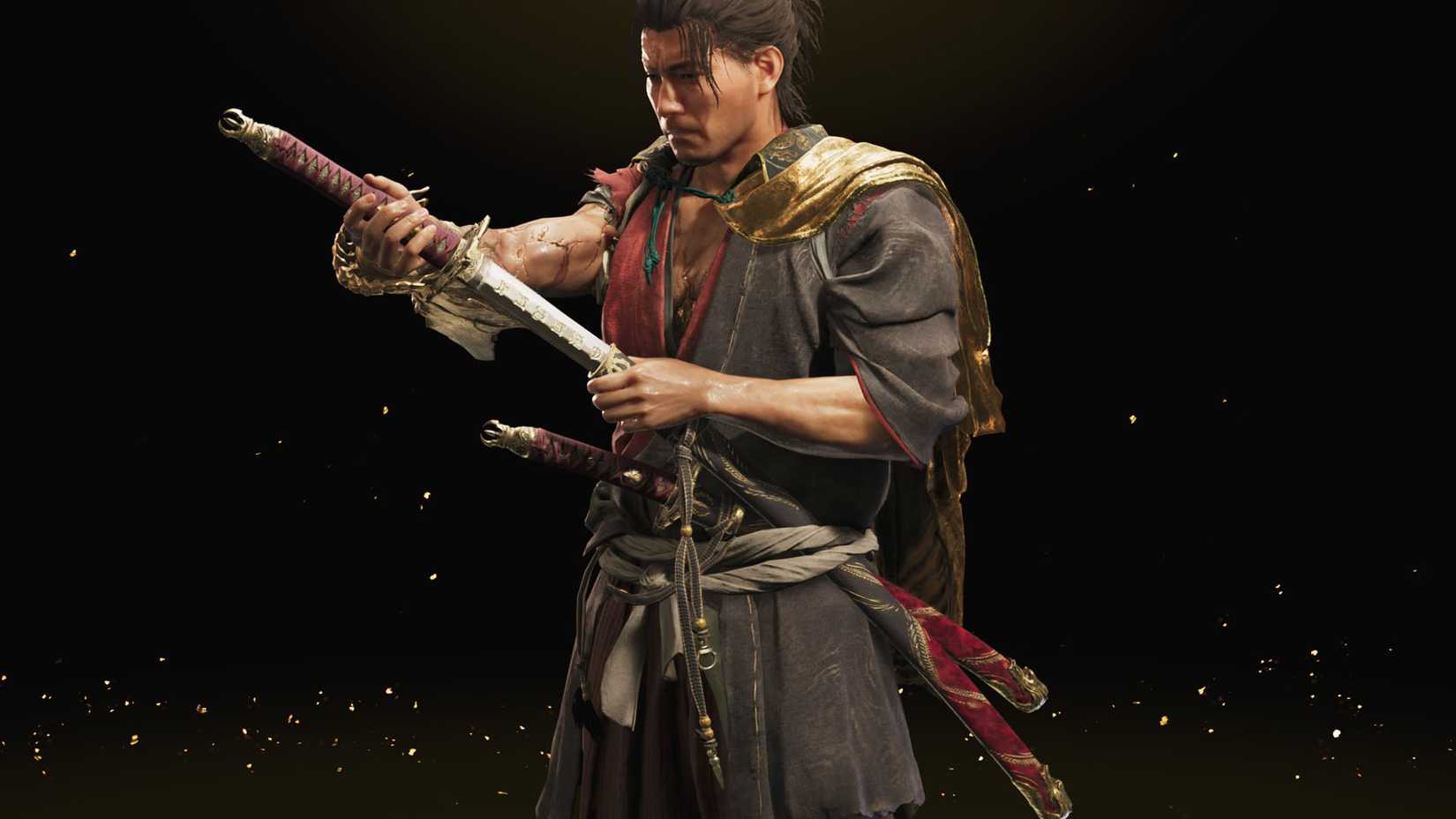 A Onimusha: Way of the Sword screenshot showing the Myogo sword
