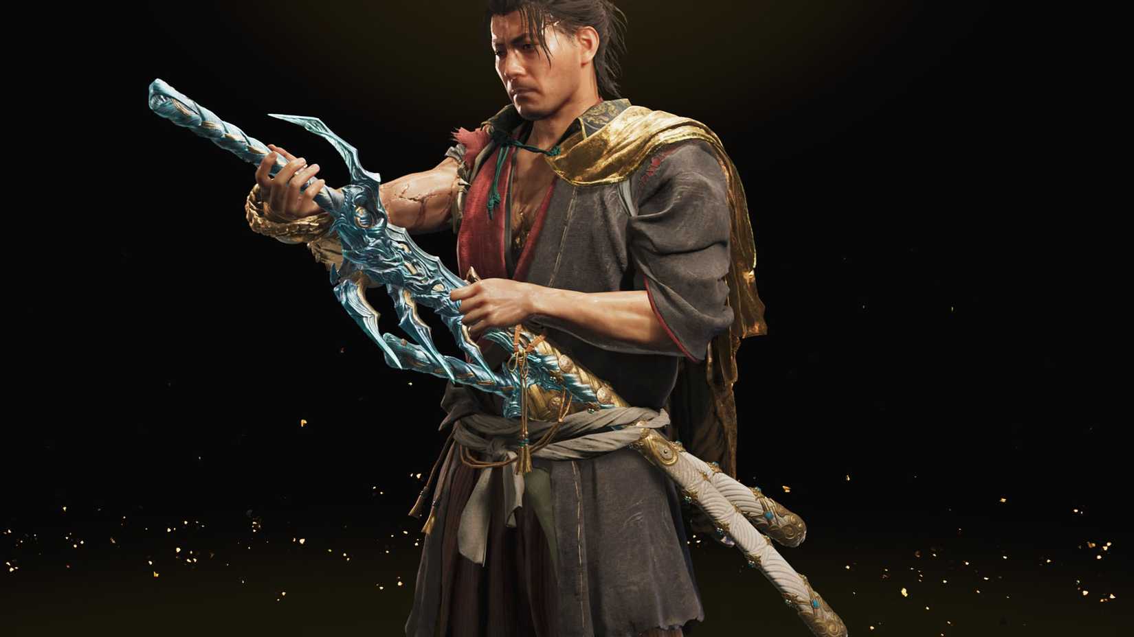 A Onimusha: Way of the Sword screenshot showing the Raizan sword