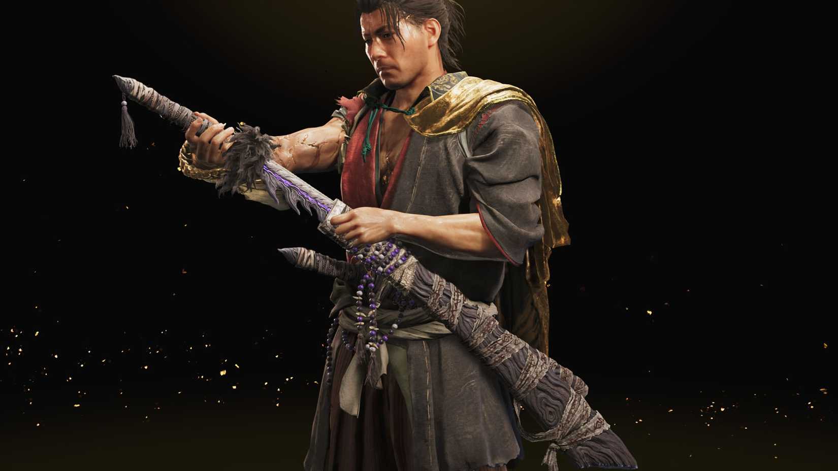 A Onimusha: Way of the Sword screenshot showing the Sealed Curse sword
