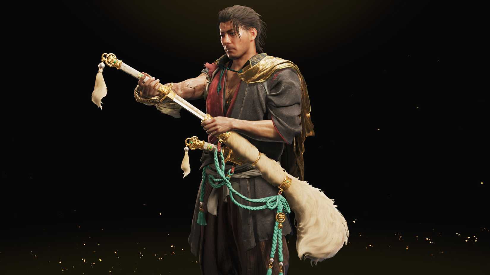 A Onimusha: Way of the Sword screenshot showing the White Lion sword