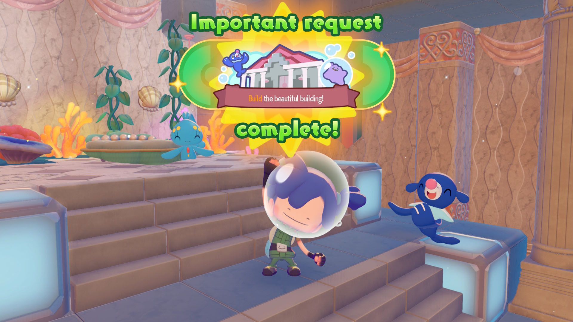 'Build the Beautiful Building!' walkthrough and quest steps in Pokémon Pokopia