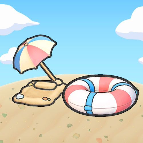 The Pokémon Pokopia "Exciting Beach" habitat