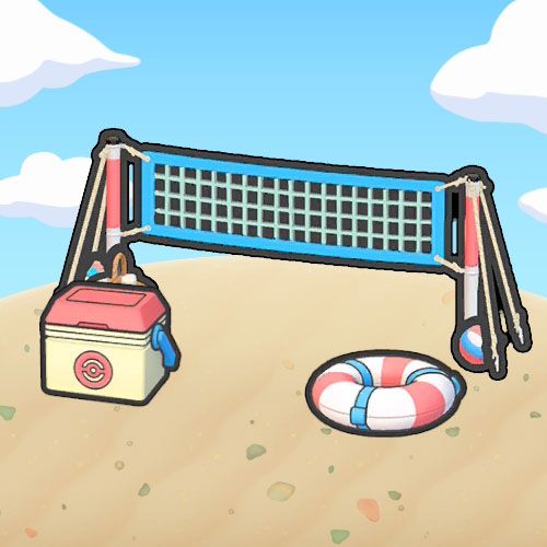 The Pokémon Pokopia "Marine Leisure Activities" habitat
