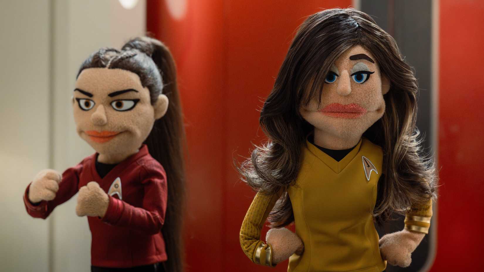 Puppets of La'an and Una prepare to fight in Star Trek Strange New Worlds