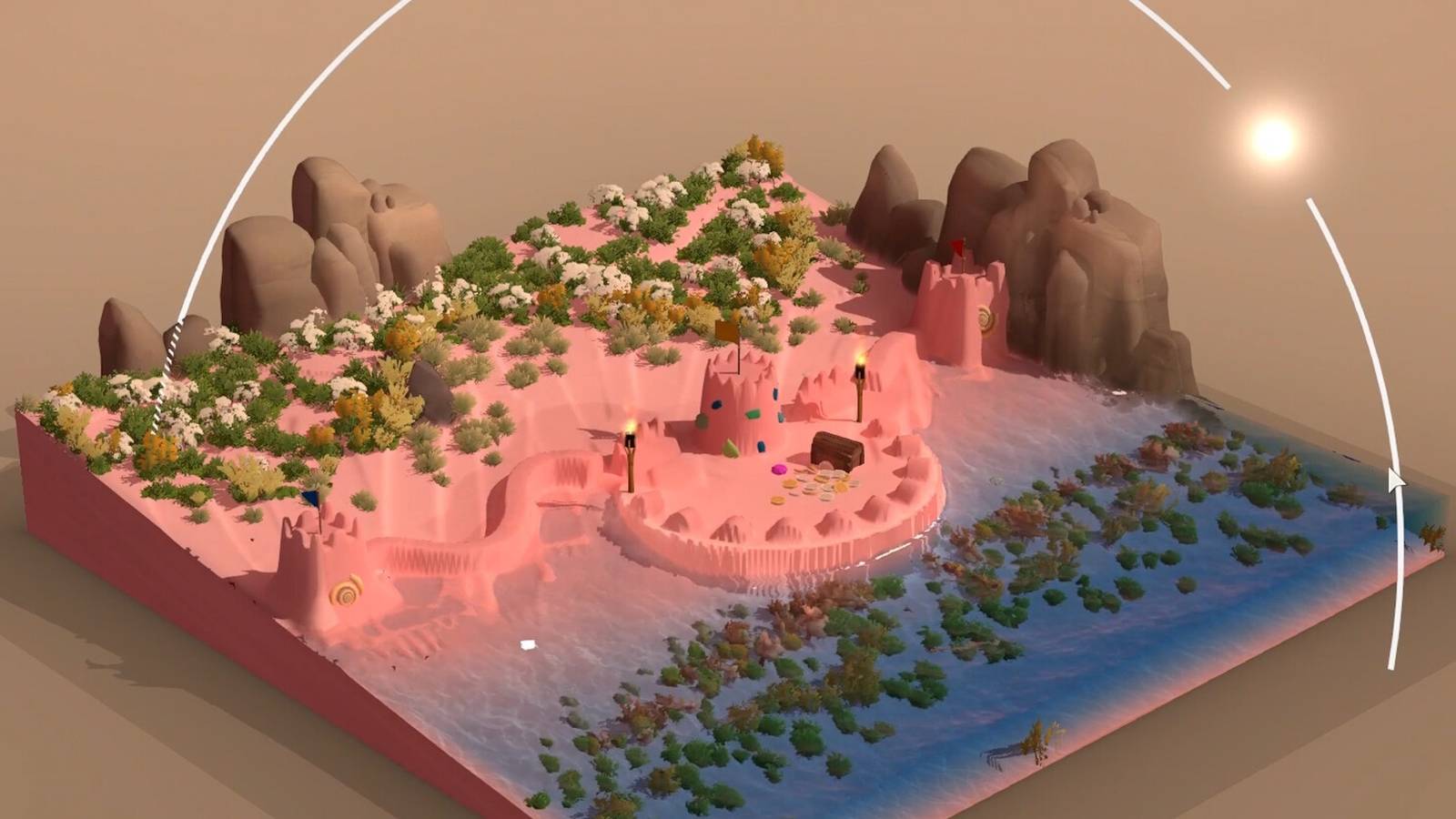 Steam 上的《Sandcastle》遊戲試玩版太好玩了，我花了 5 小時在堆沙堡