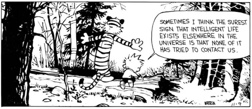 Calvin and Hobbes Intelligent Life