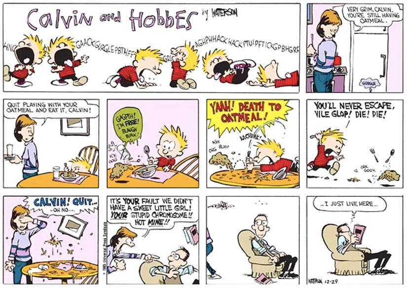 Calvin and Hobbes Mom dad