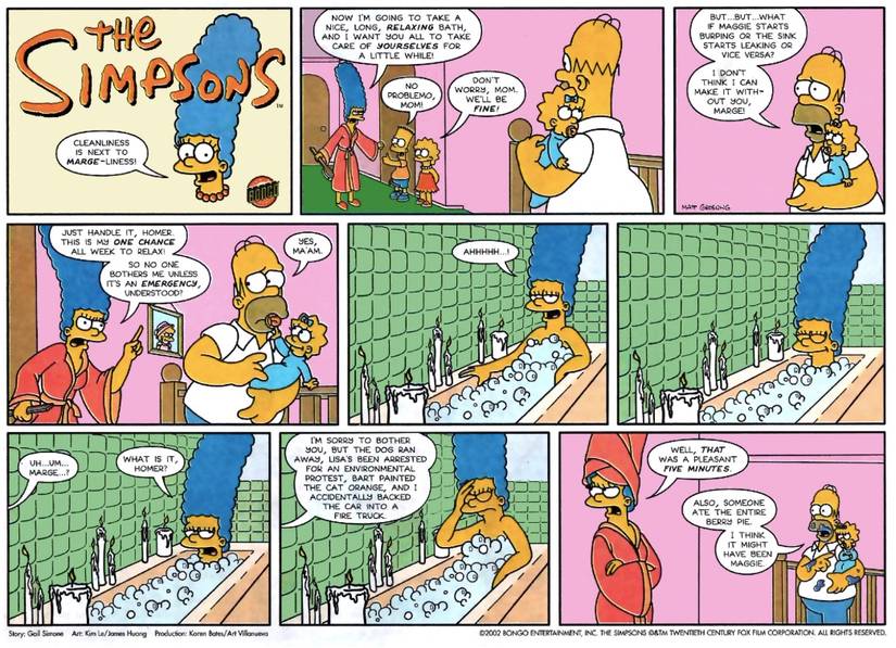 The Simpsons comic strip