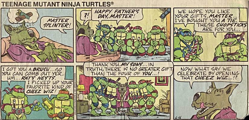 TMNT Teenage Mutant Ninja Turtles Comic Strip
