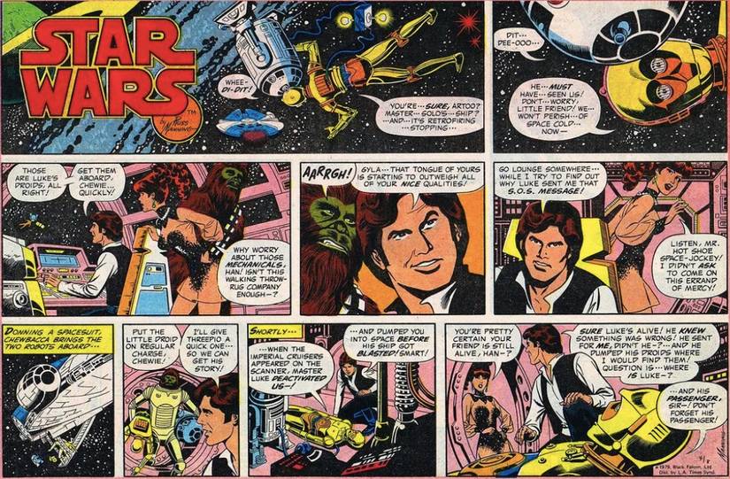 Star Wars comic strip Han Solo