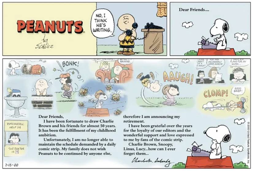 Charlie Brown peanuts final last