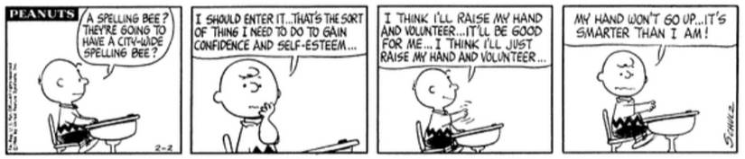 Charlie Brown peanuts spelling bee