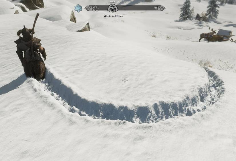 A work-in-progress snow mod for Skyrim that adds realistic deformation.