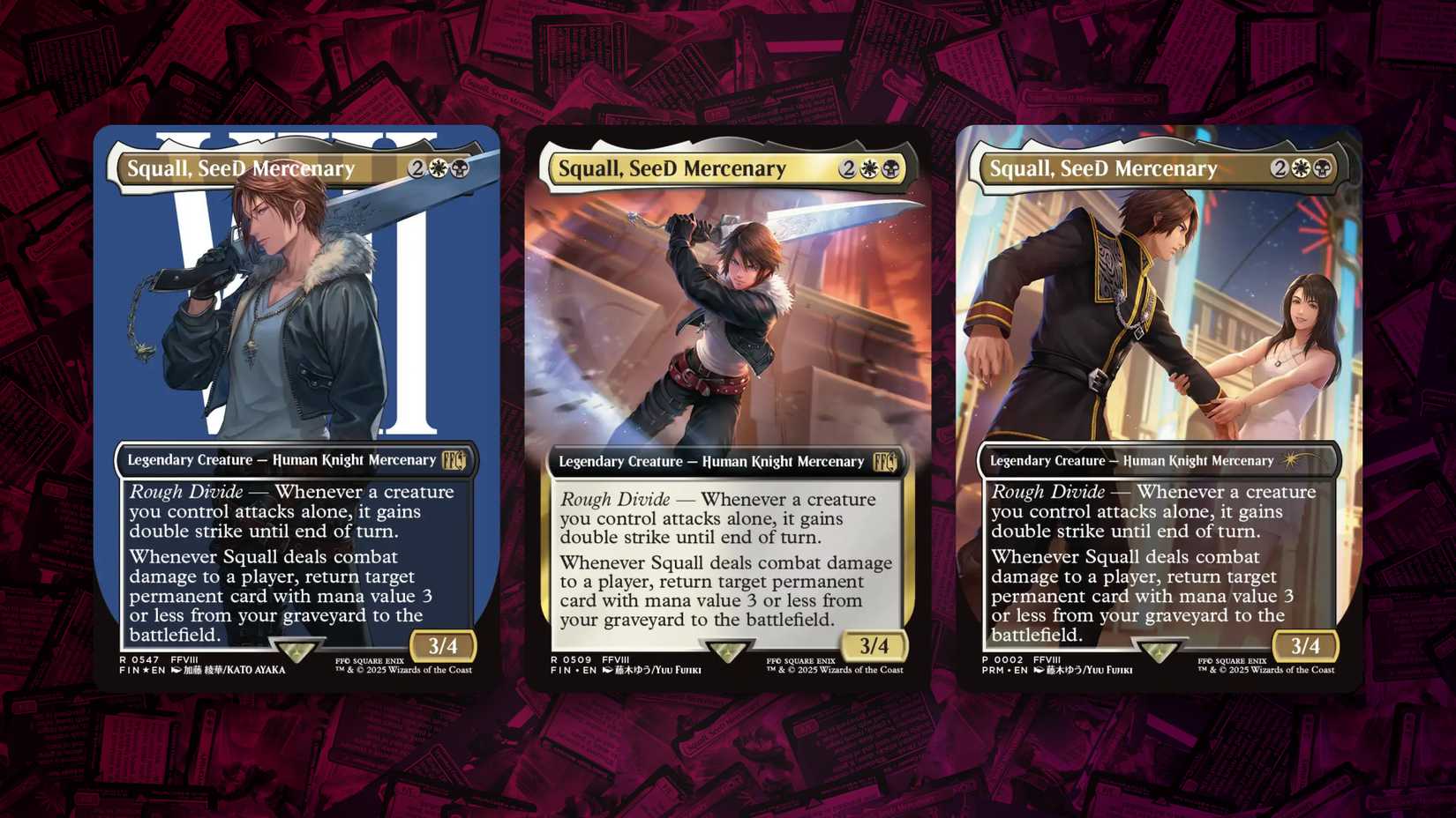 squall seed mercenary cards