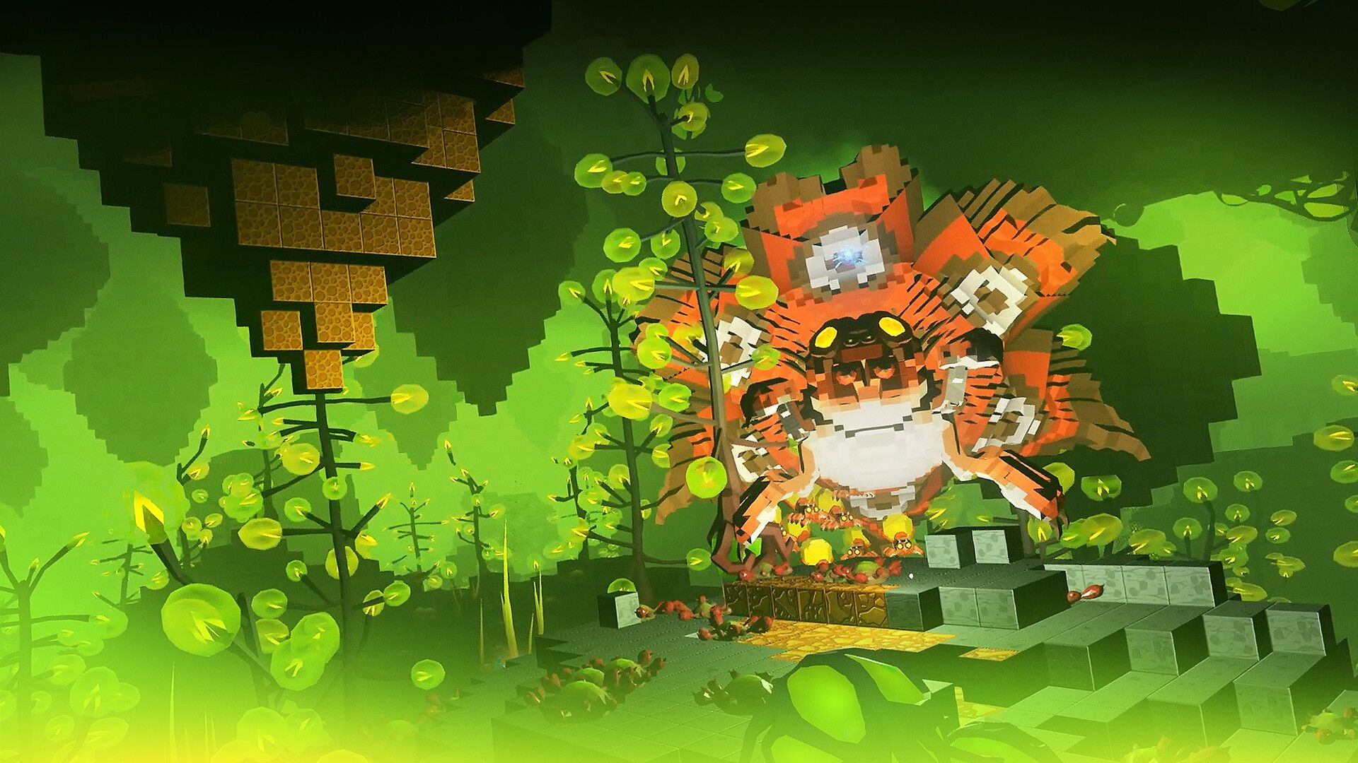 Colossal creature in the PixARK Terracrypt DLC
