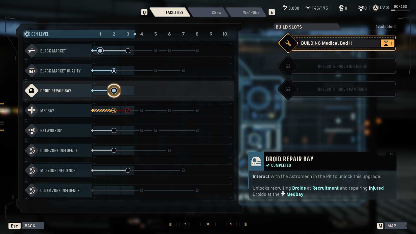 The Droid Bay upgrade in Star Wars Zero Company