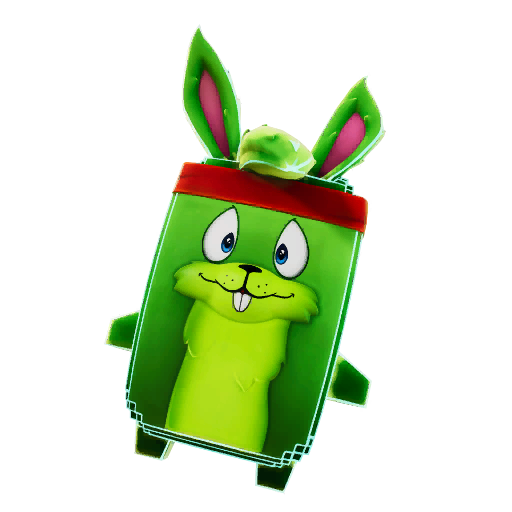 A Fortnite sprite of a green rabbit with a red headband
