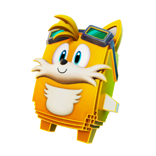 A Fortnite sprite based off of Tails from Sonic the Hedgehog