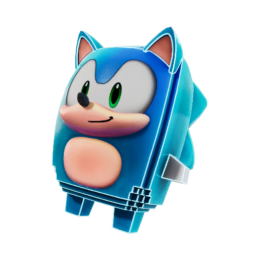 A Sonic the Hedgehog sprite in Fortnite