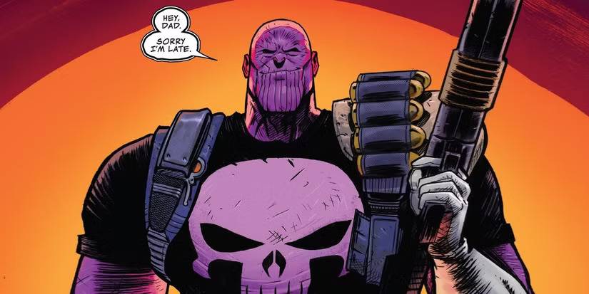Thanos as Punisher Cosmic Ghost Rider