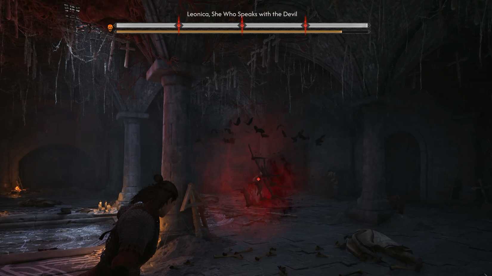Coen fights Leonica in The Blood of Dawnwalker's "Echoes of Silenced Bells" quest.