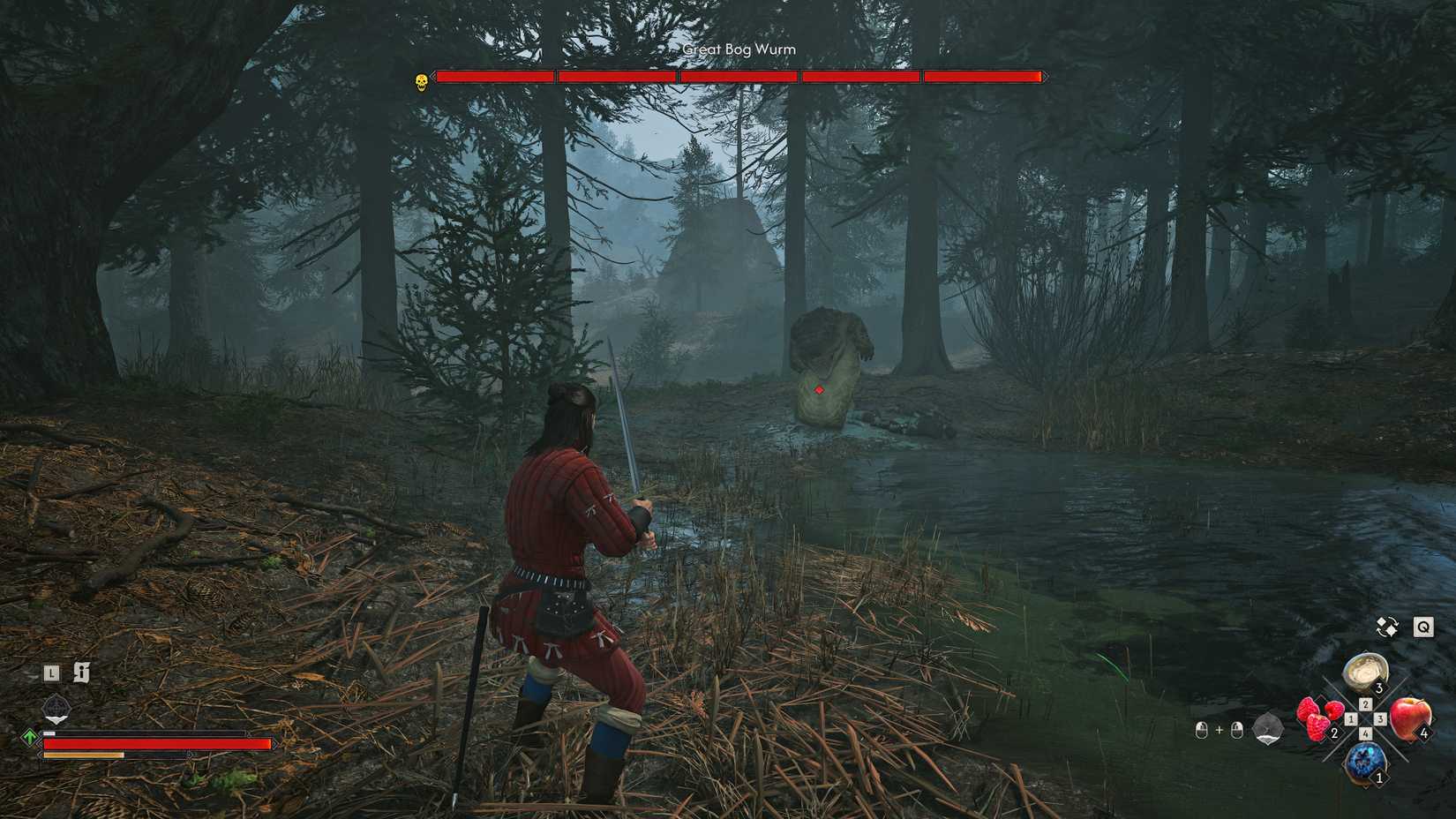 Coen fights a monster in The Blood of Dawnwalker.