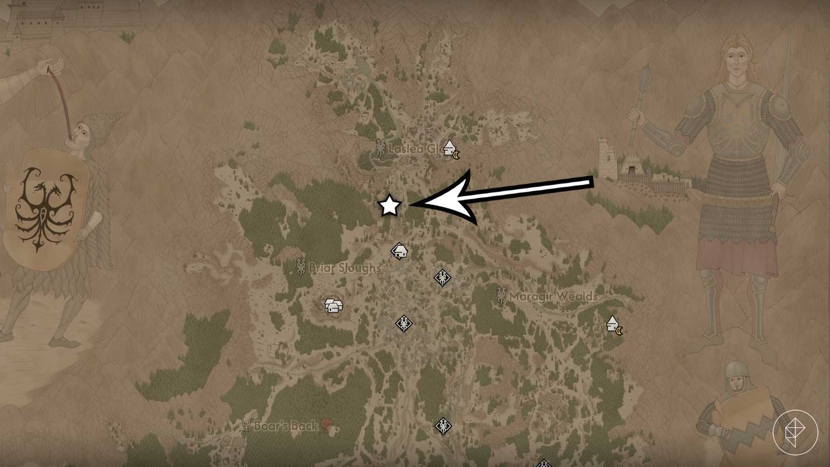 A sacred stone location in The Blood of Dawnwalker.