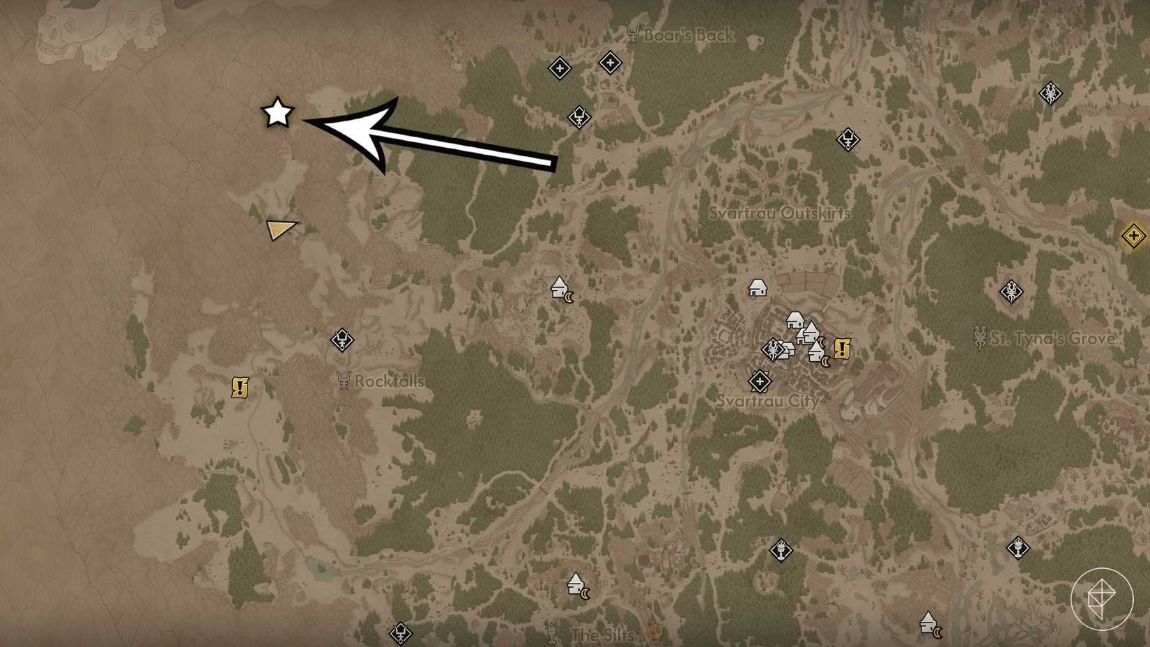 A sacred stone location in The Blood of Dawnwalker.