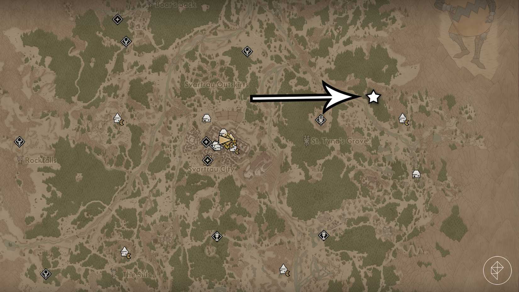 A sacred stone location in The Blood of Dawnwalker.