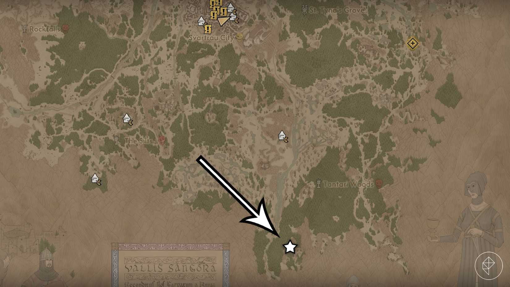 A sacred stone location in The Blood of Dawnwalker.