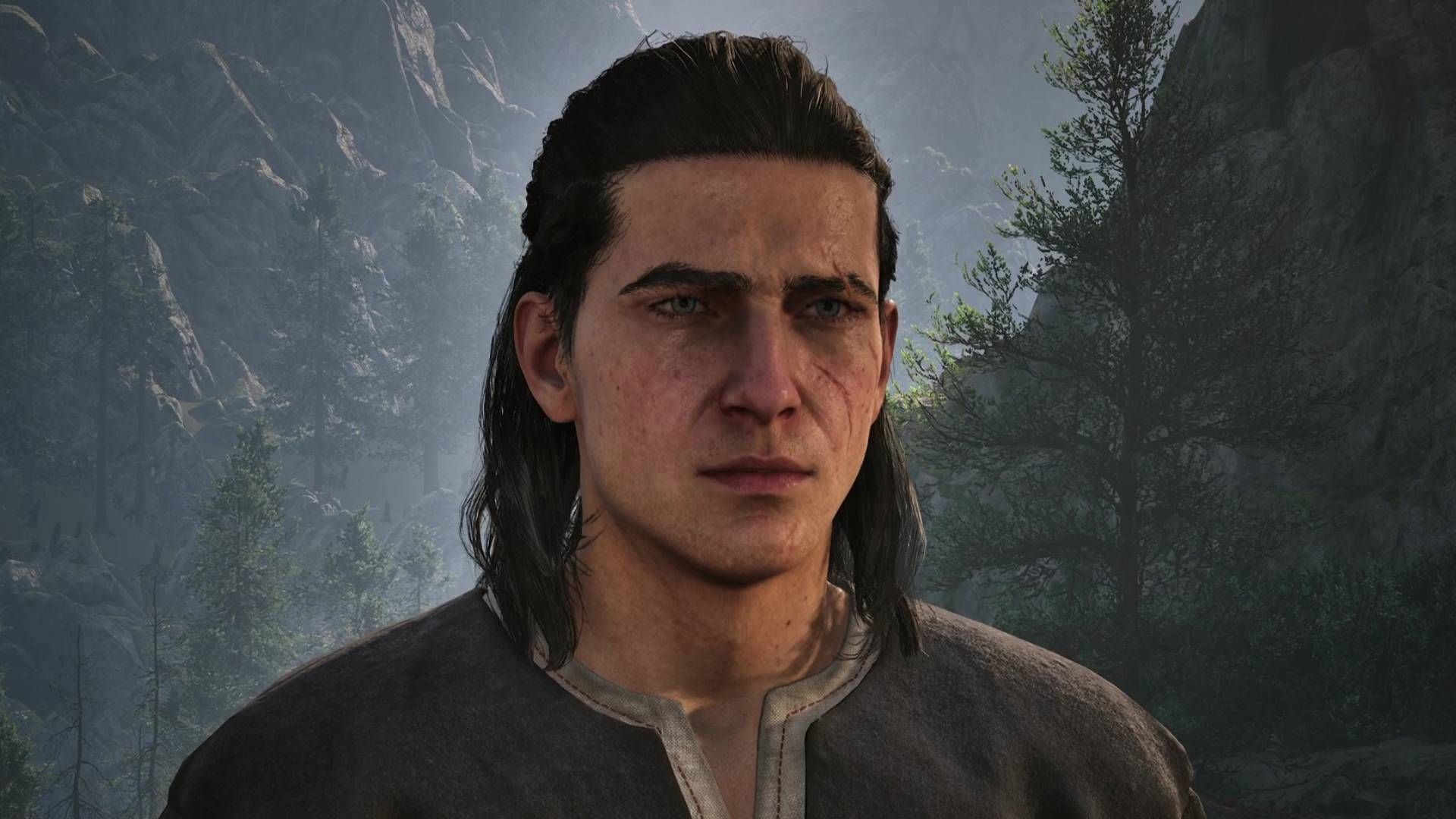 A close-up of Coen outside in The Blood of Dawnwalker.